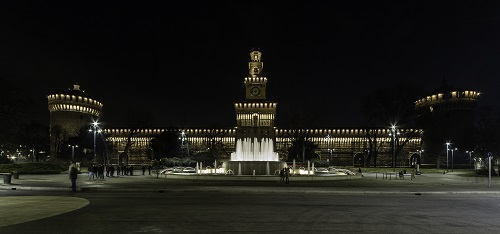 Esempio di illuminazione a led, Milano