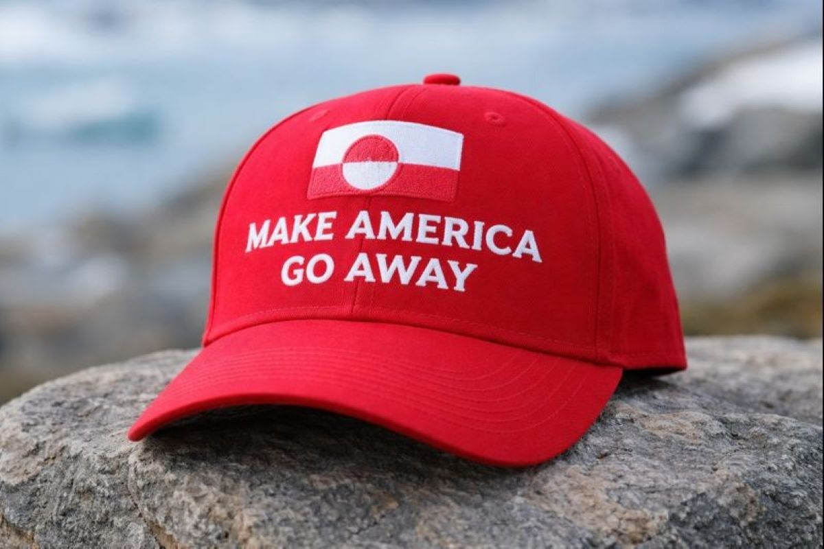 Nuuk sfida Trump: il cappellino “Go Away” accende l’Artico