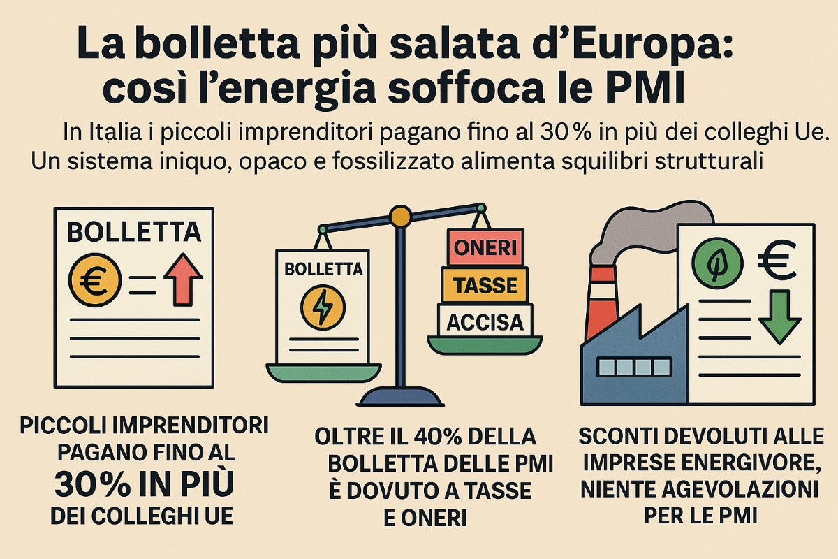 La bolletta più salata d’Europa: così l’energia soffoca le PMI