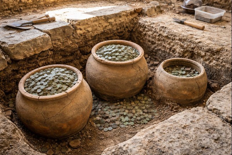 40mila monete romane sotto il pavimento: il “salvadanaio” di Senon