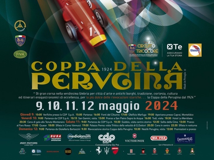 Cento anni della Coppa della Perugina: dal 9 al 12 maggio la rievocazione della storica gara
