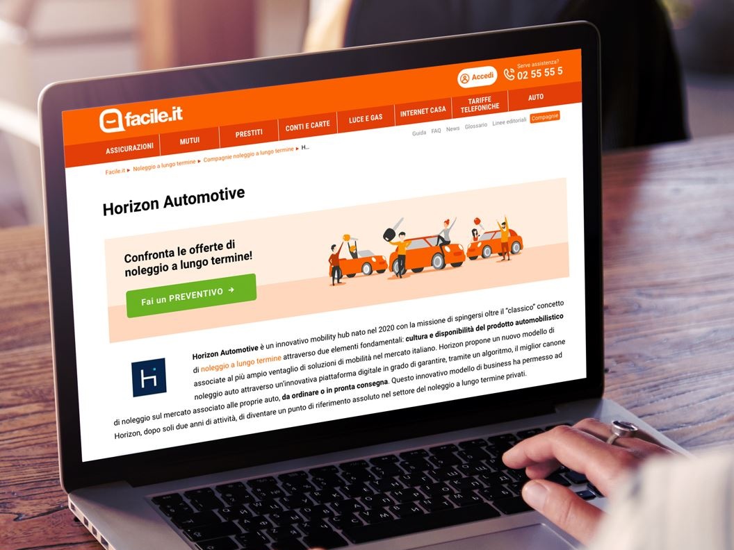 Horizon Automotive e Facile.it annunciano una partnership