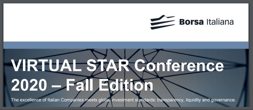 Italia Informa partecipa alla “Virtual STAR Conference 2020 Fall Edition” di Borsa Italiana