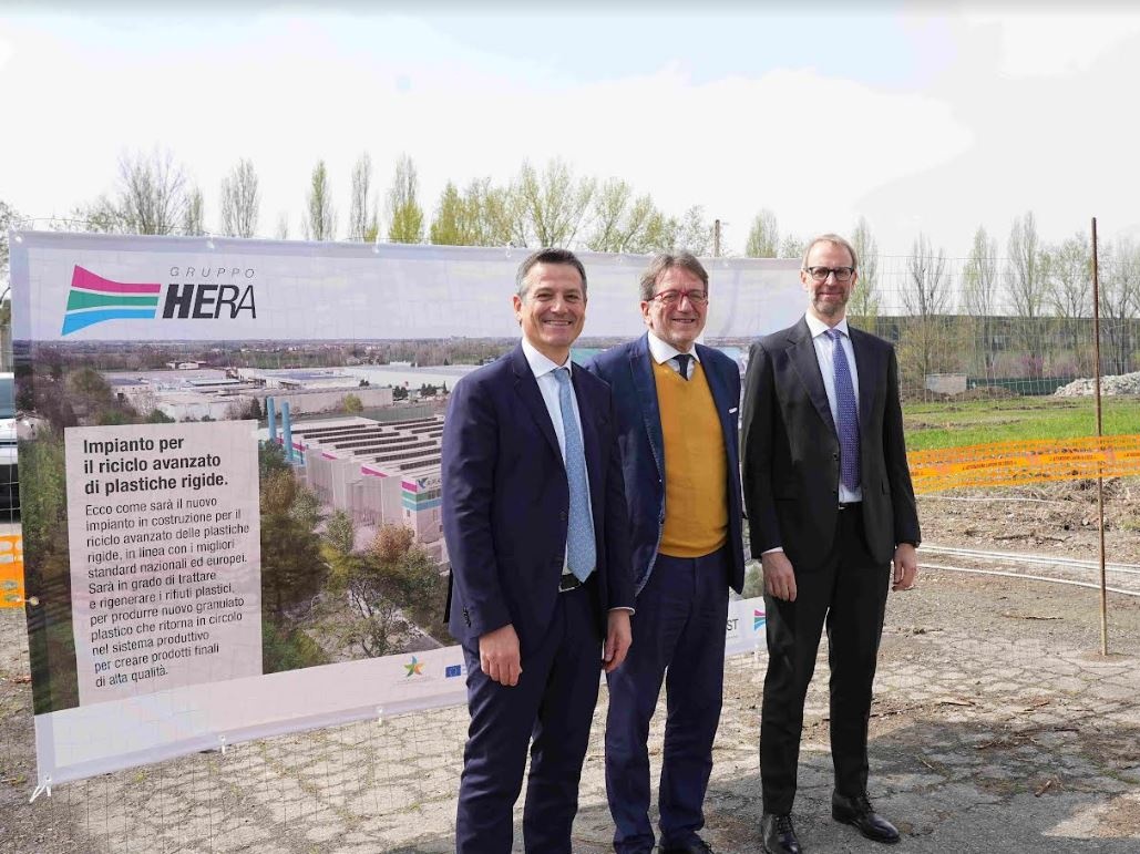 Gruppo Hera: al via i lavori per l'innovativo impianto per il riciclo di plastiche rigide a Modena