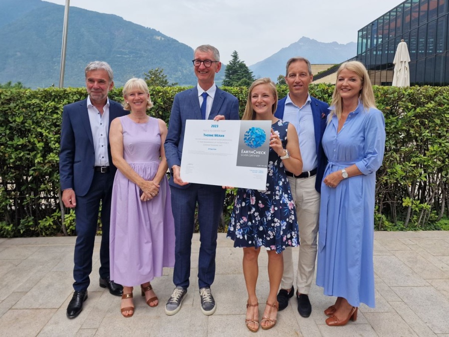 Terme Merano è la prima struttura termale al mondo con certificazione sostenibile EarthCheck