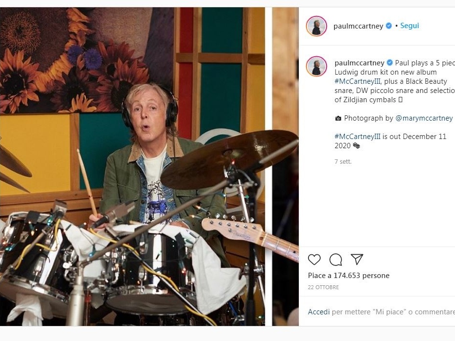 Esce McCartneyIII, terzo album da solista per Sir Paul