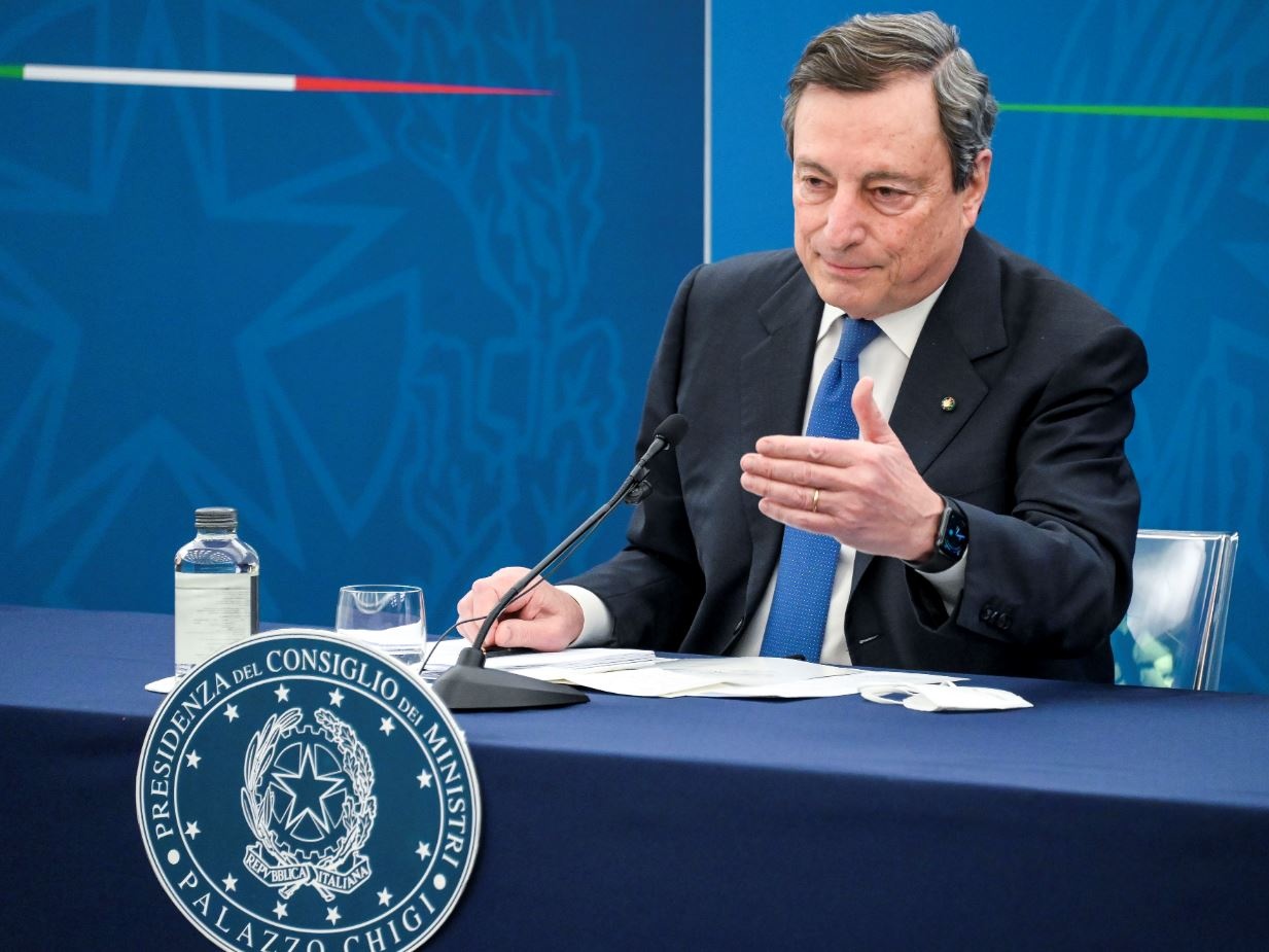 Draghi: Dal 26 aprile ritornano le zone gialle