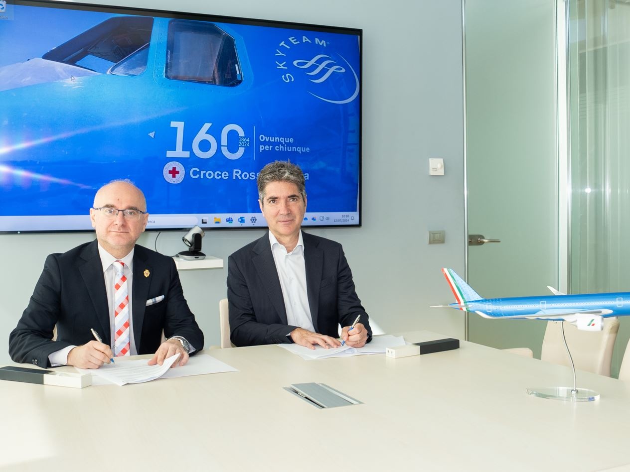 ITA Airways e Croce Rossa Italiana: accordo per formazione e sensibilizzazione su temi di interesse comune