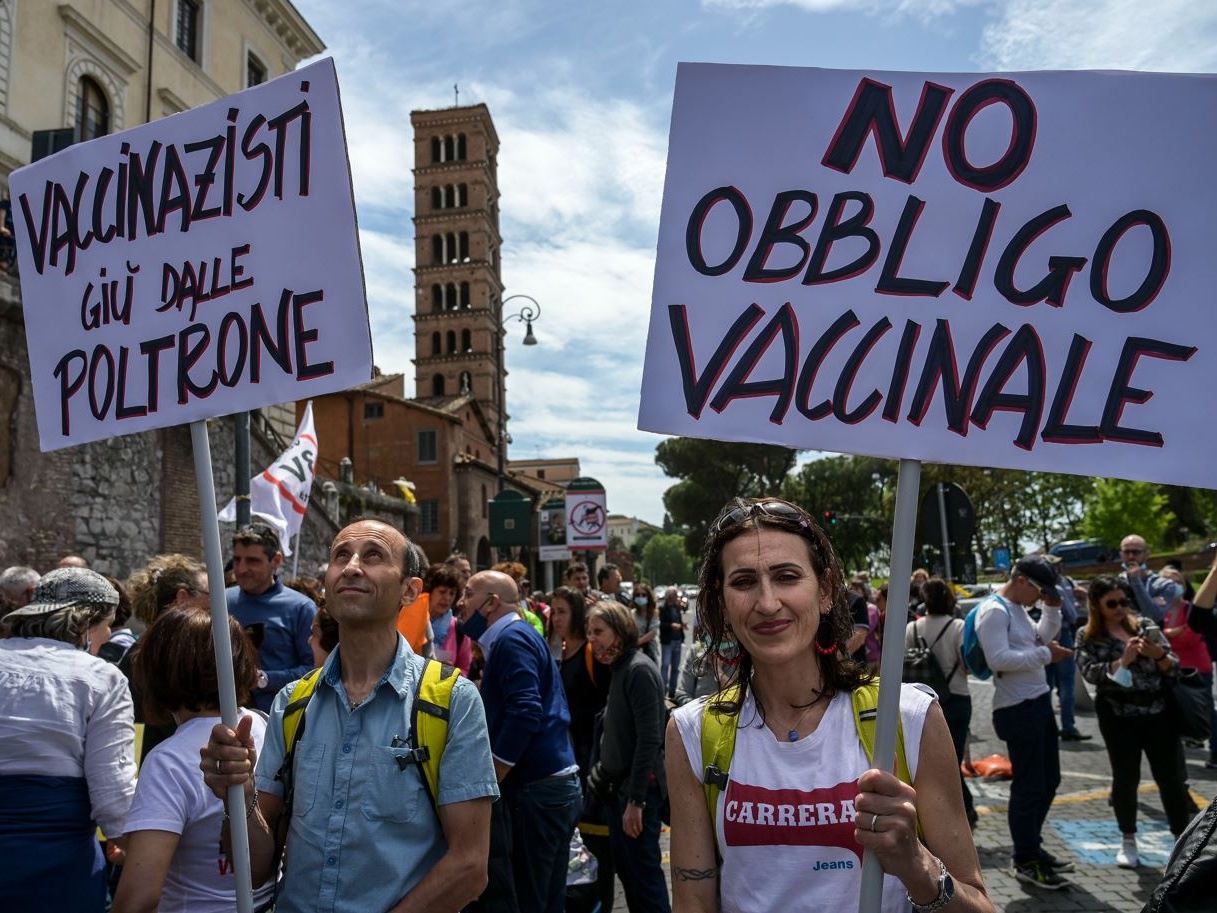 Da No Vax e no Green pass l'immagine di un Paese senza unità
