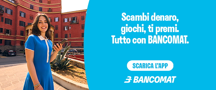 Con Bancomat, scambi denaro, giochi e ti premi.