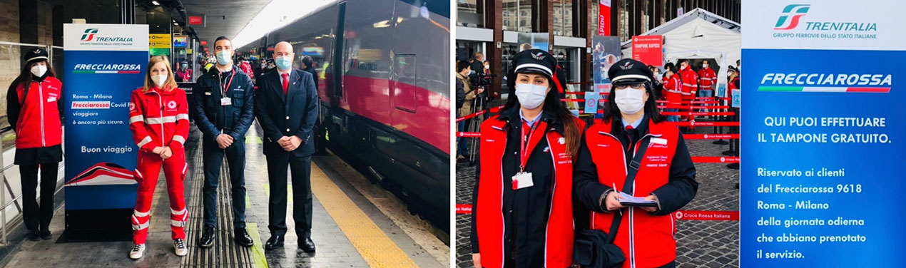 Al via i primi Frecciarossa Covid free sulla Roma-Milano