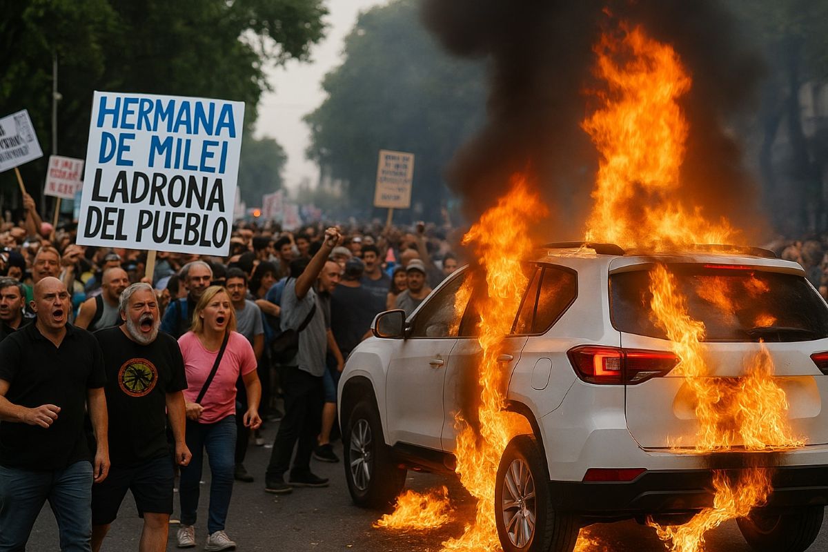 Caos in Argentina, Karina Milei evacuata tra insulti e violenza