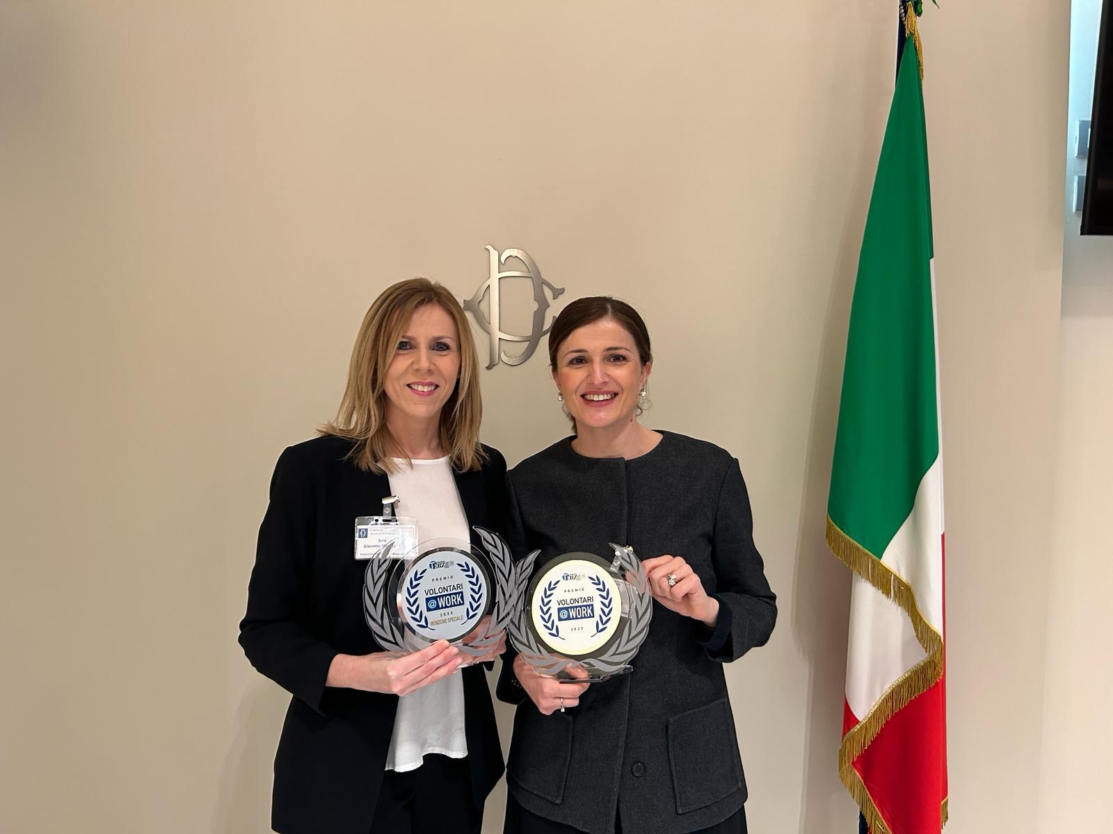 Roche vince il premio Volontari@work